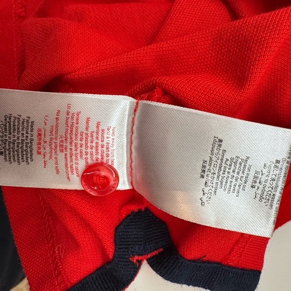 Boss Bright Red Kids Polo Shirt - Picture 4 of 5